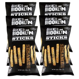 Baked in Brooklyn Breadsticks Certified Kosher - Sesame 6 oz - 6 pack