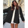 Flygo Women's Oversized Quilted Lightweight Jacket Button Down Puffer Padded