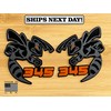 UsaStandard 345 Hornet Badges Emblem BEE (2) Orange Eye BADGES