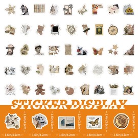 Vintage Stickers, Pack of 100 Vintage Stickers, Vintage Stickers, Scrapbooking