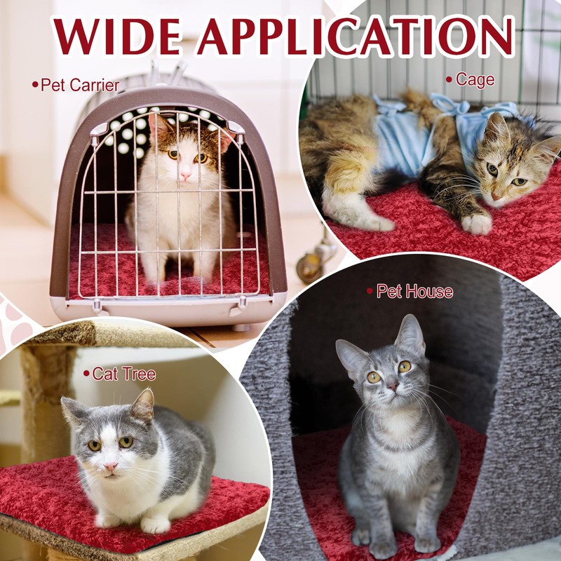 Drydiet 4 Pack Self Warming Cat Pads Self Heating Cat