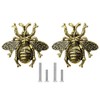 Mizhang Bee Knobs 2 Pcs Animal Honeybee Shaped Cabinet Pulls