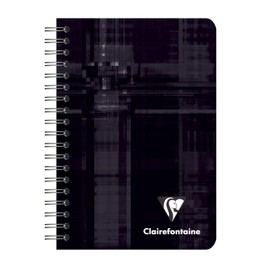Clairefontaine 68592C - Pack of 10 Spiral Bound Notebooks, 9 x 14 cm, Squared, 90 g, 50 Sheets, Assorted Colours, 1 Pack