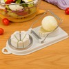 2-in-1 Egg Slicer Cutter (White)