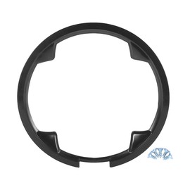 X AUTOHAUX Bicycle Crankset Chainwheel Protector Cover Bike Chainwheel Protective Cover 48 Teeth 12cm 1.6x21.2cm Black