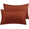 PiccoCasa Pillow Shams Double Brushed Microfiber, 2 Packs Pillowcases with