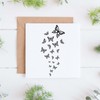 Newstamps Stamp Butterfly Swarm Motif Stamp Large Wooden & Rubber