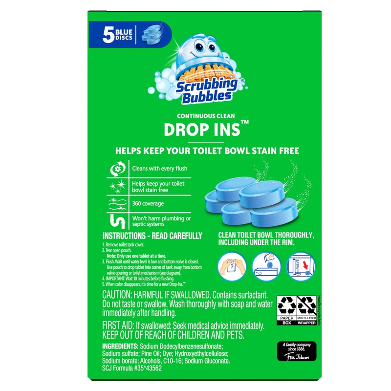 Scrubbing Bubbles Toilet Bowl Tablets, Continuous Clean Toilet Drop In