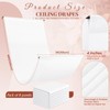 8 Panel White Ceiling Drapes - Premium Polyester Wedding Arch