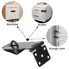 180 Degree Hasp Lock Latch with Lock, 4 Inch Latch