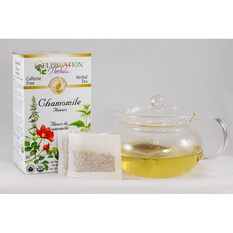 CELEBRATION HERBALS Chamomile Flowers Tea Organic 24 Bag, 0.02 Pound