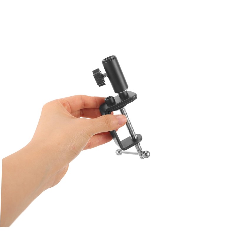 FUNOMOCYA Microphone Desk Arm Stand c Clamp Desk Lamp Clamp