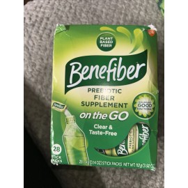 BeneFiber Fiber Supplement on the Go! 28 Stick Packs Clear & Taste-Free 9/2026
