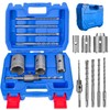 DEHUIWI 8PCS Masonry Hole Saw Kit, Concrete Hole Saw 2