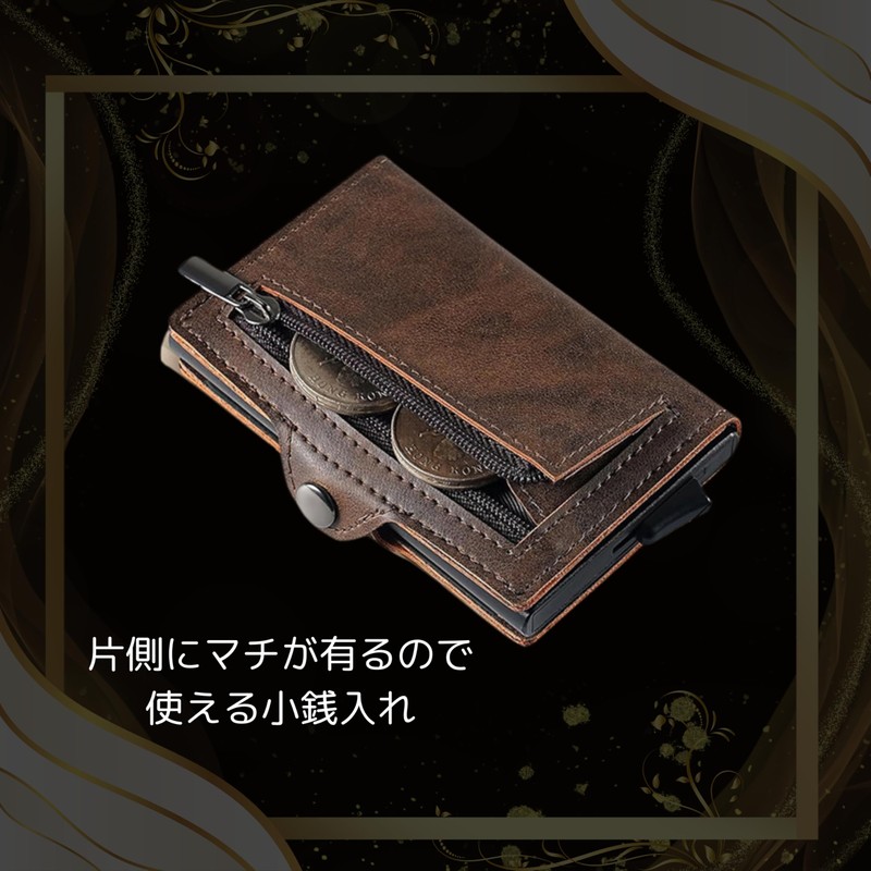 Grand Rover Men's Compact Mini Wallet, PU Leather, Prevents Bills