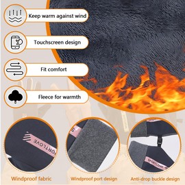 WHYCNJL 1 Pair of Women's Winter Gloves Touchscreen Gloves Winter Gloves Sport Warm Windproof Gloves Cold Protection Skiing Cycling