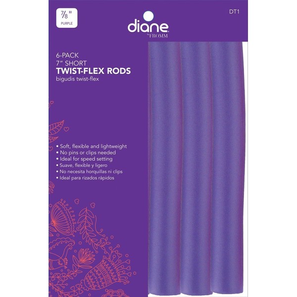 Diane Twist-flex Rods 7/8" Diameter Purple