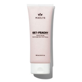 MAËLYS Cosmetics GET-PEACHY Bum Scrub - Smoothening, Brightening Bikini Bum Exfoliator for Bumps and Dark Spots - Cellulite Scrub, Bum Polish Scrub - Helps Reduce the Look of Cellulite