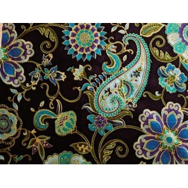 'NUGGLEBUDDY New! Microwavable Moist Heat & Aromatherapy Organic Rice Pack-Cold Packs! Gorgeous Navy Blue Regal Paisley Fabric Infused with Sweet Lavender Aromatherapy!