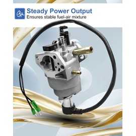 Carburetor Fit for Firman T07573 Tri Fuel Generator 9400W 439cc Engine Replace 375715509 380723515 490.131000.42F, Carb Tune Up Kit with Gaskets
