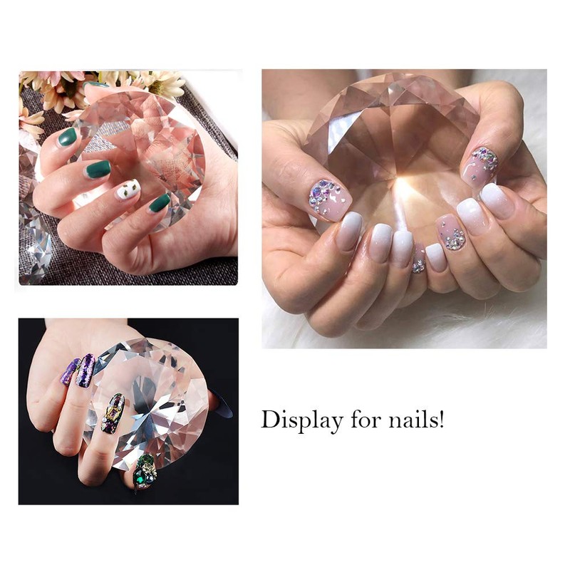 多色透明 水晶 ダイヤモンド 80mm ペーパーウェイト ガラス 部屋の寝室 家の装飾 文鎮 装飾品