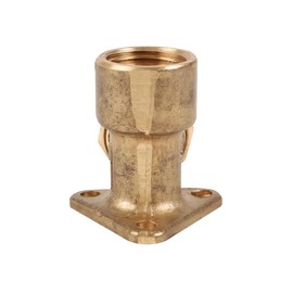 NPH Compression Wall Plate Elbow, 15 mm X 1/2" - Brass