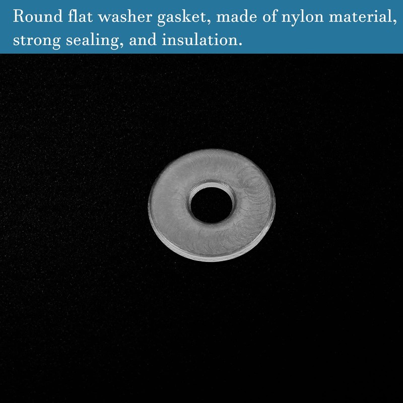 QUARKZMAN M4 13mm Outer Diameter Plastic Round Flat Washer Seal
