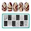 Maniology Couture Lines Nail Stamping Plate, Modern Abstract Curved Line Stamp Plates, Minimalis Vogue Fasion Manicure Designs, Contemporary Sleek Runway DIY Patterns