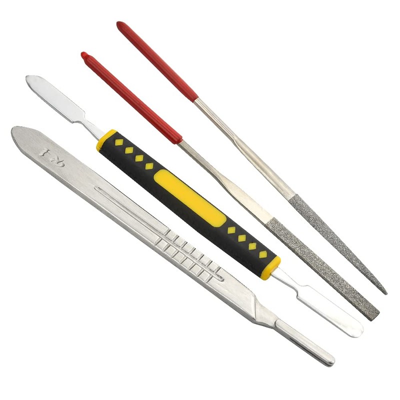 BXQINLENX Professional 46 PCS Plastic Model Tools Kit Modeler Basic