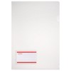 Herlitz 10913804 Aktenhülle A4 glasklar mit Etikett, PP, 0,180 mm