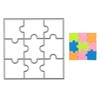 9 PCS Square Puzzle Cutting Dies, Sudoku Nine-Box Frame Die