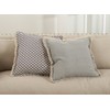 SARO LIFESTYLE Canberra Collection Fringed Morrocan Down Filled Cotton Throw