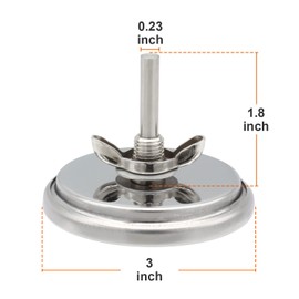 Grill Temperature Gauge for Char-Broil Grills, 3 Inch Diameter, Accurate BBQ Grill Smoker Thermometer Gauge Replacement