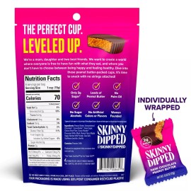Skinnydipped  Peanut Butter Dark Chocolate Cups   3.17 Oz
