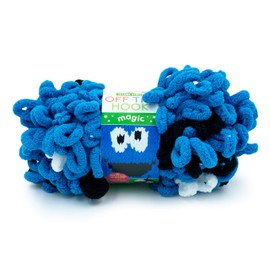 Lion Brand Yarn Company,One Size 3011-602 Sesame Street Off The Hook Magic Yarn, Cookie Monster Smile