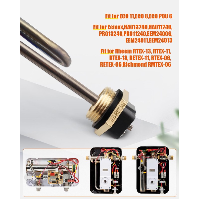 Water Heater Element Replacement Fit for Eco Eemax Rheem, Replace