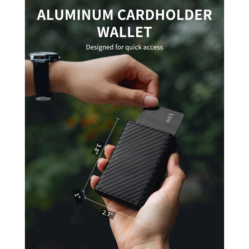 Wallet for Men,Smart Wallet with Pop Up Card Holder,RFID Blocking,9-14
