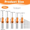 Countersink Drill Bit - 5 Countersink Drill Bit Sets with