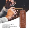 2 Finger Cigar Case Portable Waterproof Lightweight Artificial Leather Cigar
