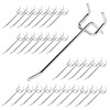 Waltool 40Pcs 4" /100mm Stainless Steel Pegboard Display Hooks Bulk