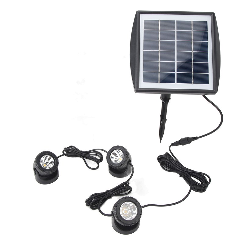 Outdoor Solar Lawn Lights Waterproof 2200mAh Battery Warm White Light