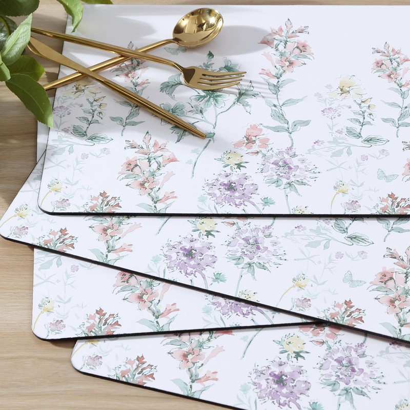 Laura Ashley Cork Placemats 16 x 12-inch for Kitchen and