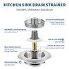 2 Pack – 3-in-1 Kitchen Sink Drain Strainer Stopper, 304