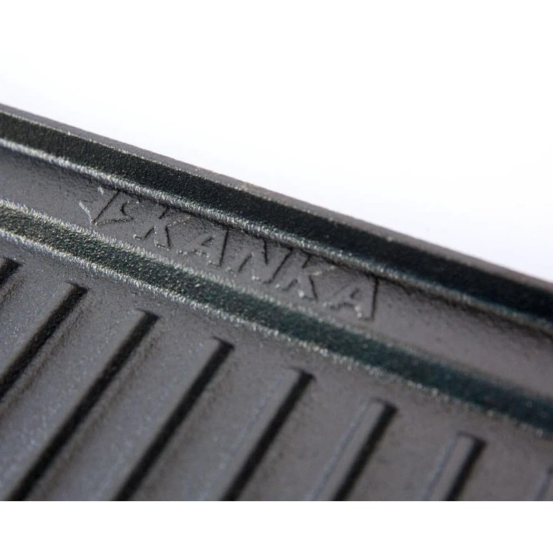 KANKA Grill Cast Iron Griddle - Extra Large Reversible Double-Sided