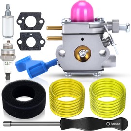 Panari C1U-W13A Carburetor for Poulan Weed Eater GHT180 GHT180LE GHT220 GHT220LE GHT225 GHT225LE Trimmer Replace 530071633 + 530047932 Air Filter Fuel Line Spark Plug Tune Up Kit