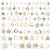 SUPERFINDINGS 2 Bags 2 Colours Sun Moon Star Jewellery Making