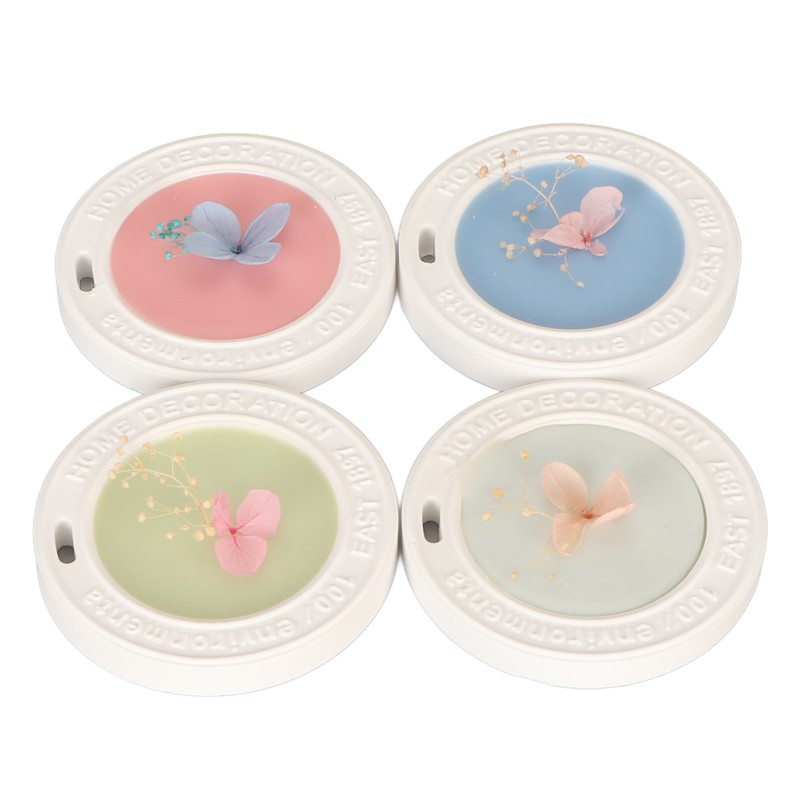 4 Pieces Aromatherapy Wax Tablets Long Lasting Dry Flower Scented