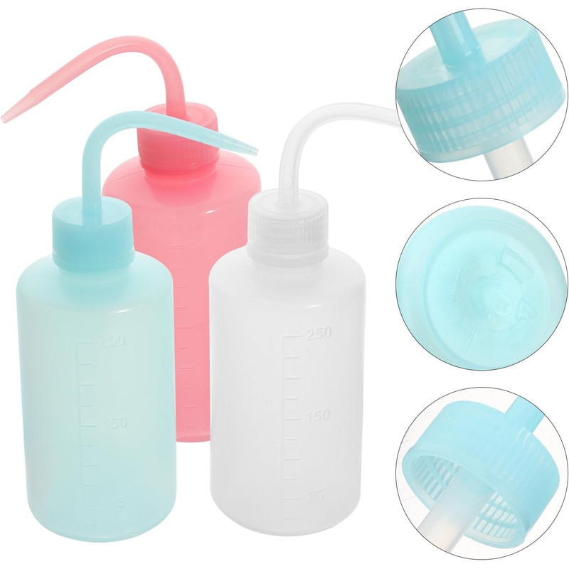 Botella de Limpieza para Pestañas Material Abs Resistente 3 Piezas