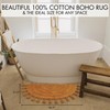 Beautiful Boho Rug with Tassels for Your Bathroom - Soft