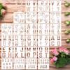 Keluna Uppercase Letter Stencils for Painting - 30 Pcs Alphabet